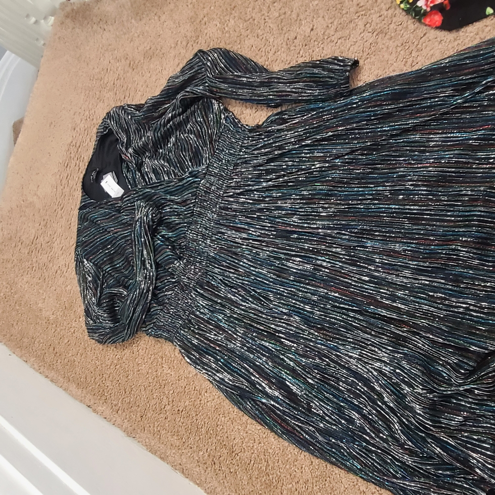 Elegant Black and Silver Women's Dress